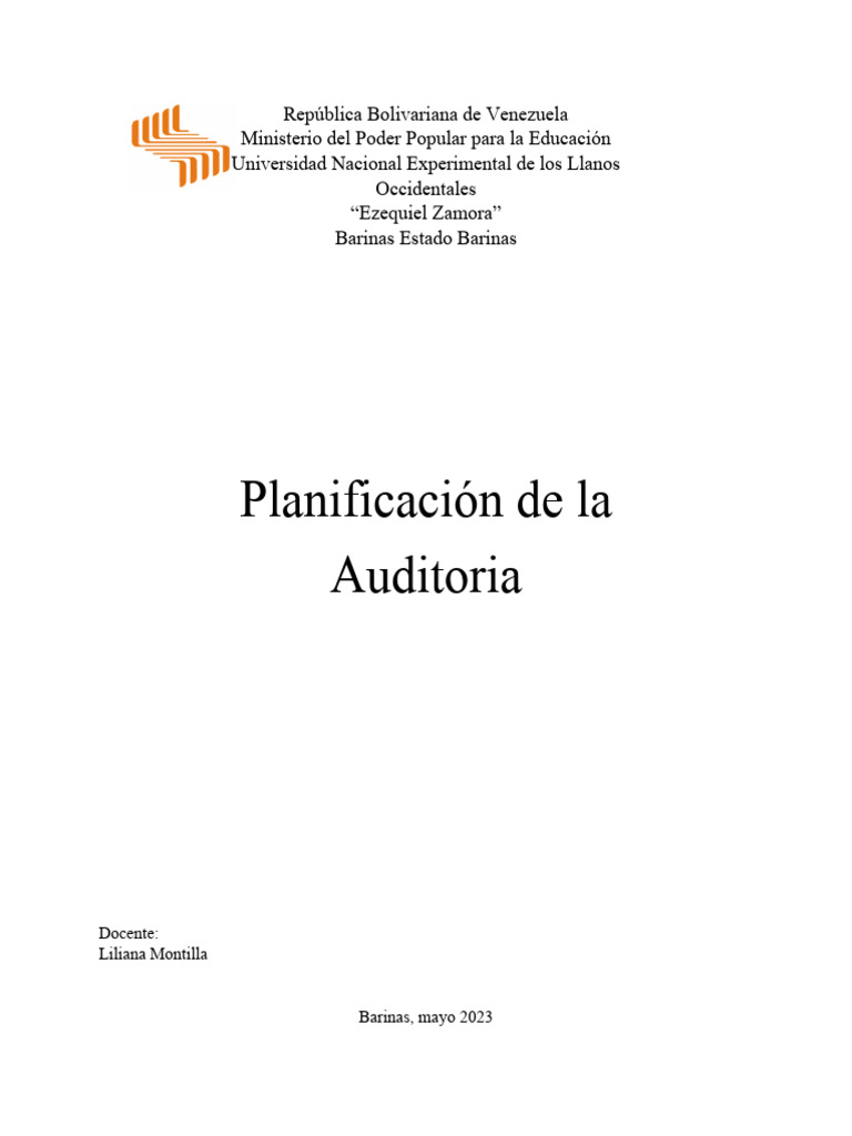 Etapas o Fases de La Planificacion de La Auditoria | PDF | Auditoría ...