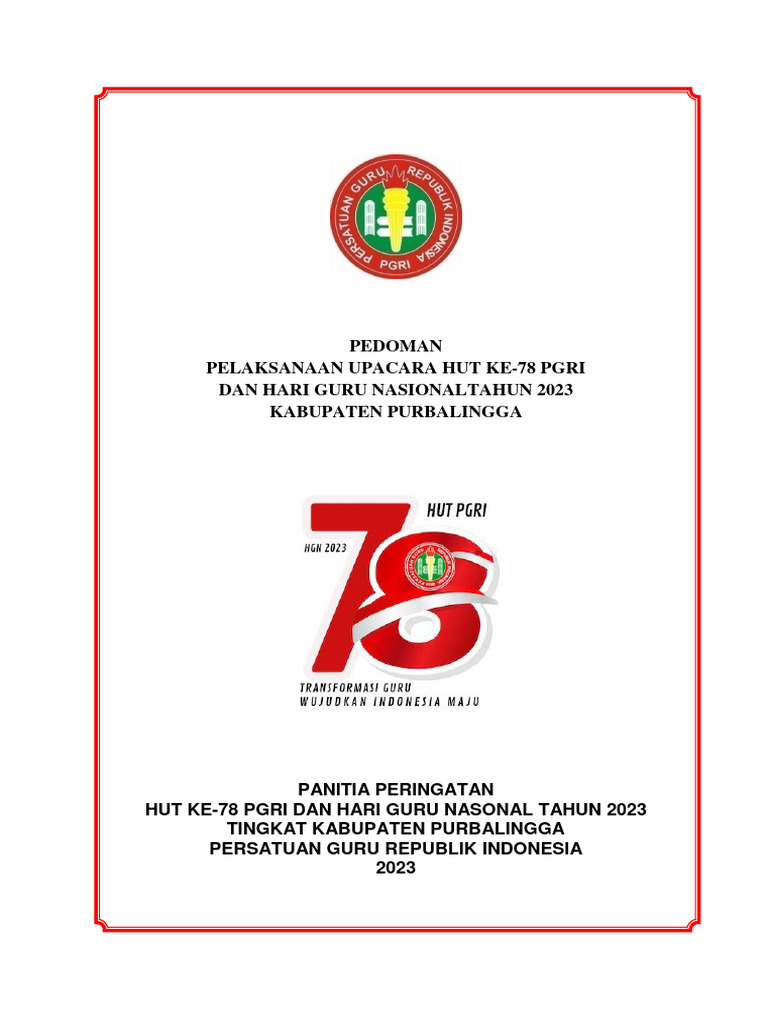 Picture Idea: Pedoman Upacara Hut Ke 78 Pgri Dan Hgn 2023