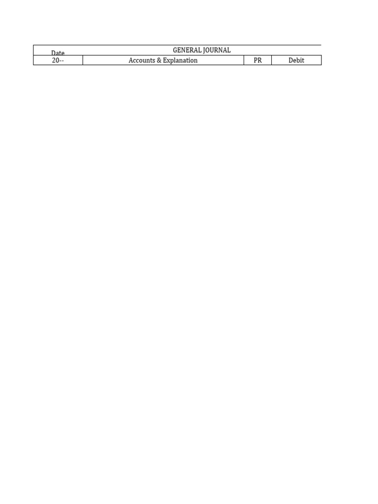 Accounting Journal Basics | PDF