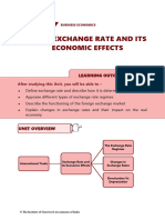 Unit - 4: Exchange Rate and Its Economic Effects: Learning Outcomes