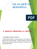 Kuliah Ke-14 Menghapal Alqur'an Dan Hikmahnya