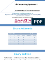 Binary Arithmetic, BCD, Gray Codes