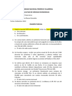 06 de Set. EXAMEN PARCIAL MATEMATICAS FINANCIERAS 2022-1