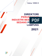 Direktori Perusahaan Industri Besar Sedang Provinsi Lampung 2021