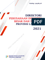 Direktori Perusahaan Industri Besar Sedang Provinsi Lampung 2021