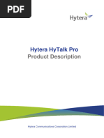 Hytera HyTalk Pro Product Description V3.1.00 - Eng