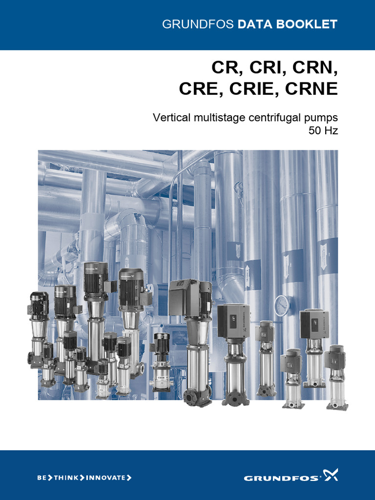 Grundfos CR & CRE Pump Data Guide | PDF | Pump | Electric Motor