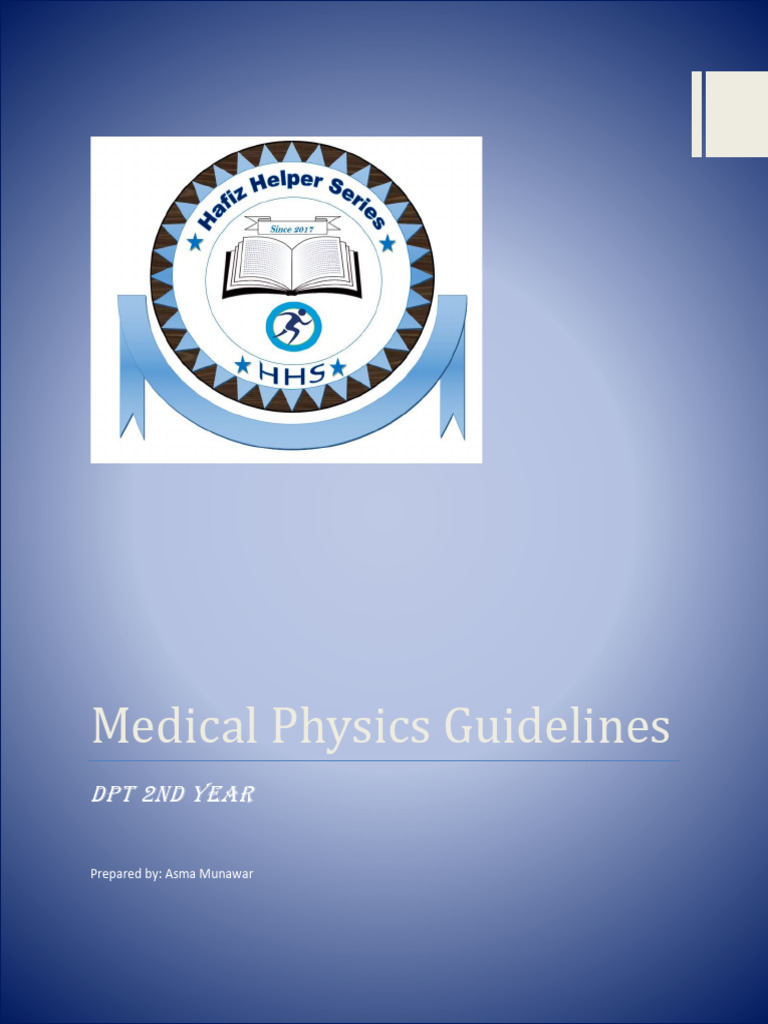 Medical Physics Guidelines1 PDF Radiation