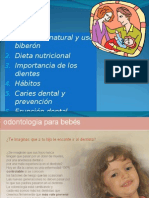 Importancia de la lactancia materna y prevención de caries