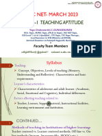 Teaching Aptitude