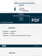 Políticas Públicas en El Desarrollo Infantil Integral: Metas