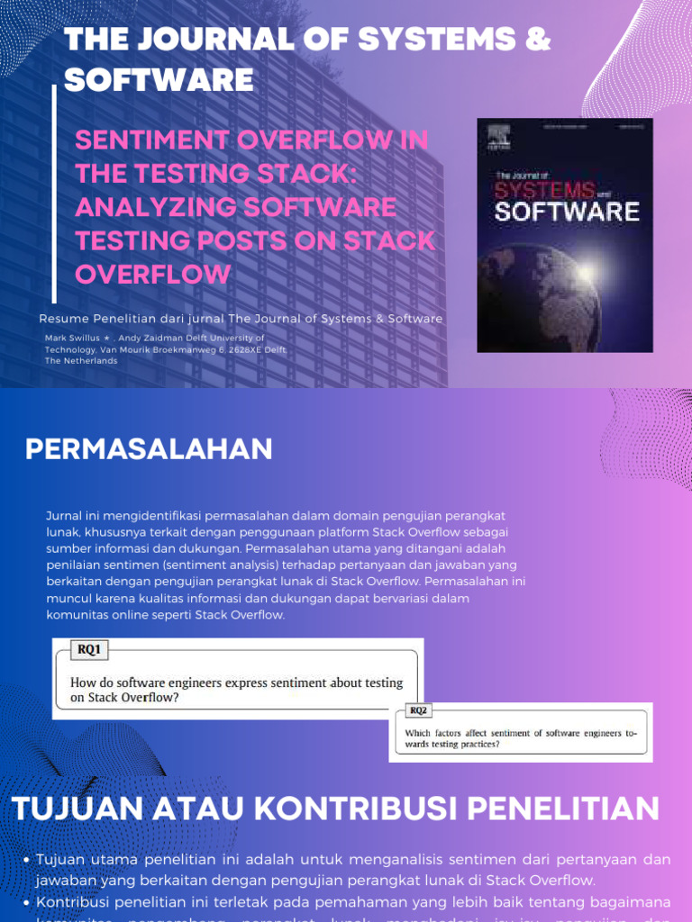 Analisis Sentimen Pengujian di Stack Overflow | PDF
