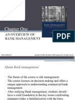 Chapter 01 Overview of Bank Management
