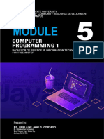 Module 5 - Fundamentals of Java Programming