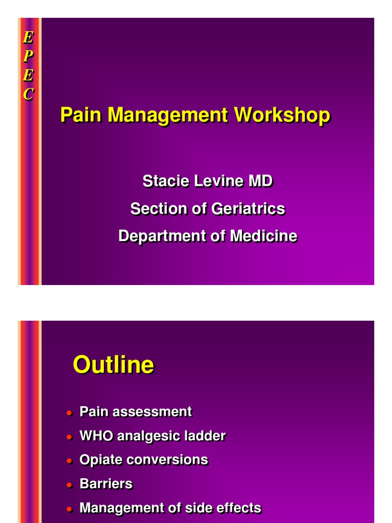 Pain Management Strategies Workshop | PDF | Opioid | Analgesic