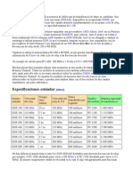 Especificaciones Estándar: Sdram Dimm GB AMD Athlon Intel Pentium 4 Rambus AMD Intel FSB Bits