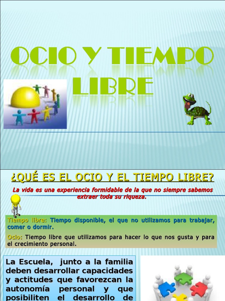 4f. ocio y tiempo libre Ocio