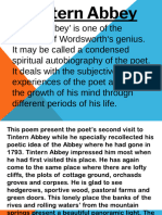 Tintern Abbey Poem