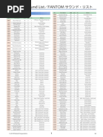 Fantom Soundlist