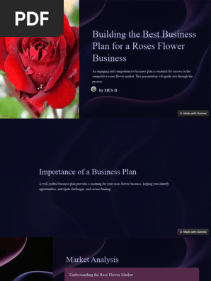 Building the Best Business Plan for a Roses Flower Business