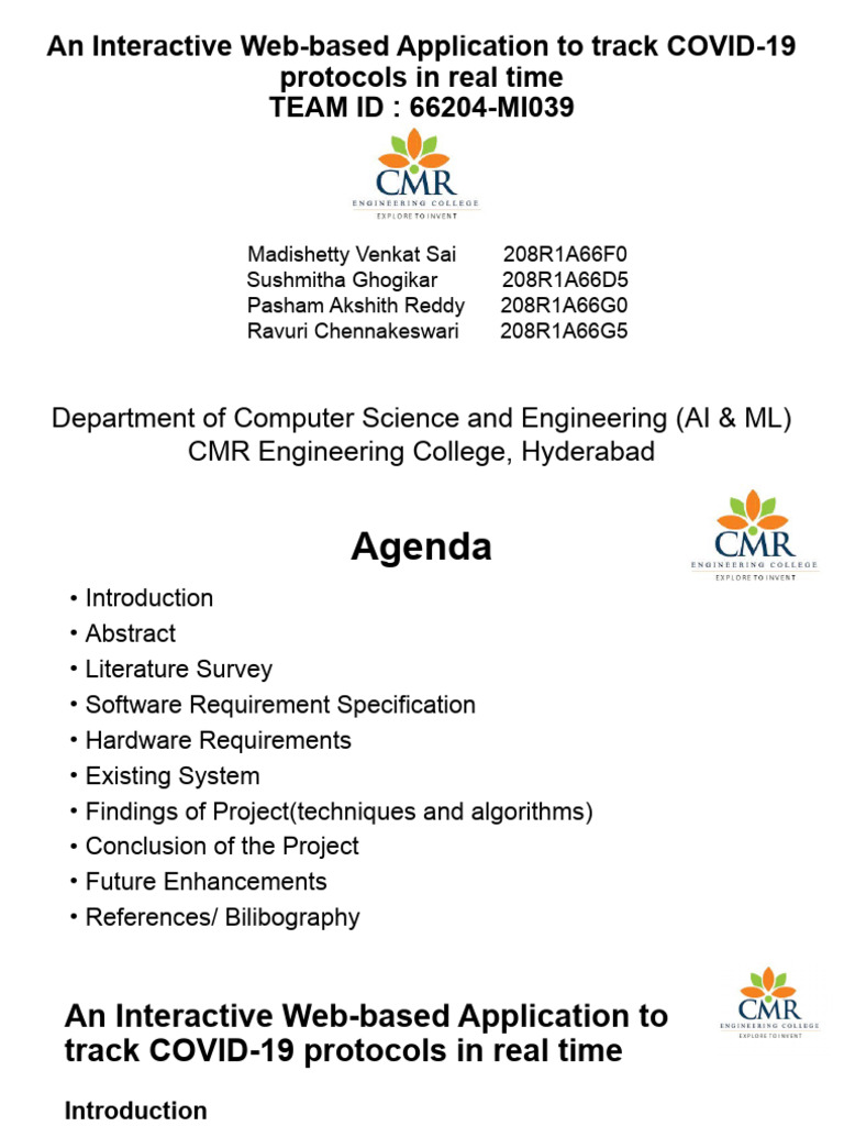 An Interactive Web-Based Application To Track COVID-19 Protocols in ...