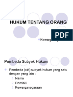 HUKUM ORANG (Nama, Domisili, Kewarganegaraan)