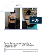 Physical Therapy Intervention Studies On Idiopathic Scoliosis-Review With The Focus On Inclusion Criteria1
