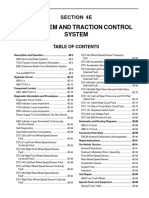 Abs System and Traction Control System: Section 4E