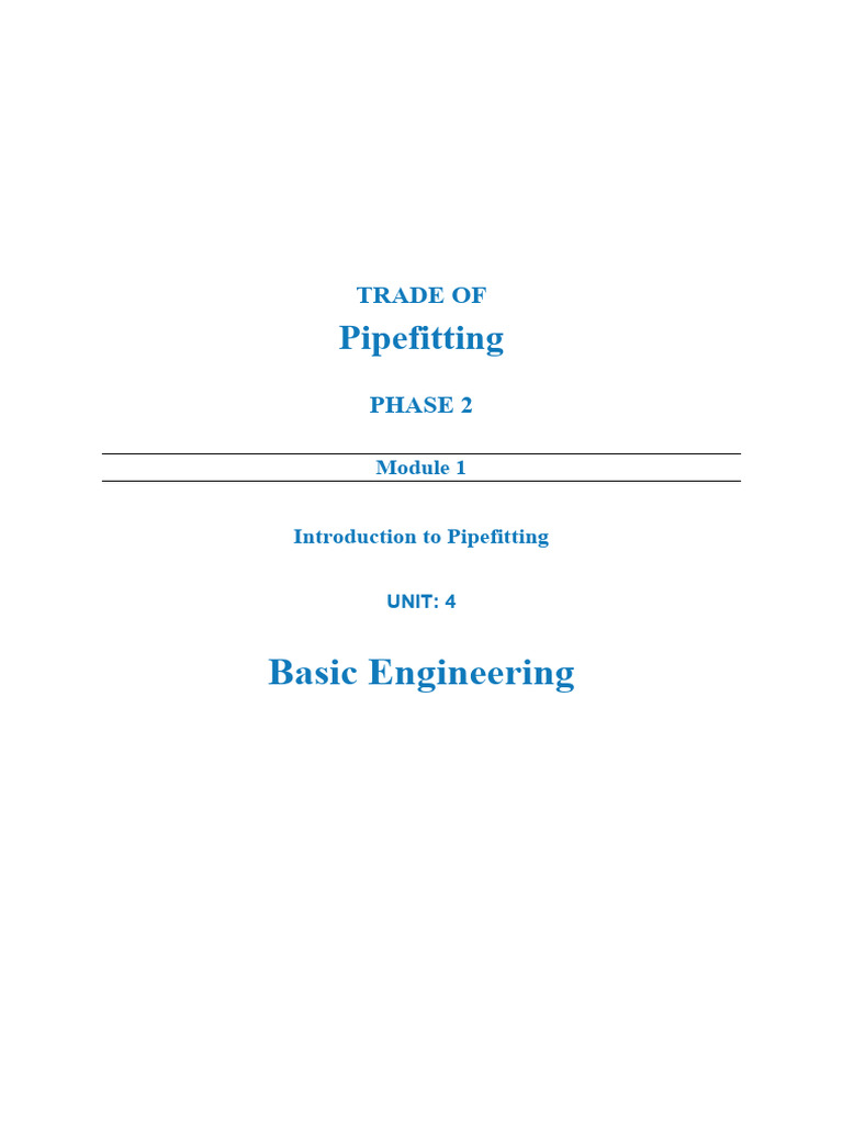Introduction to Pipefitting Basics | PDF | Area | Measurement
