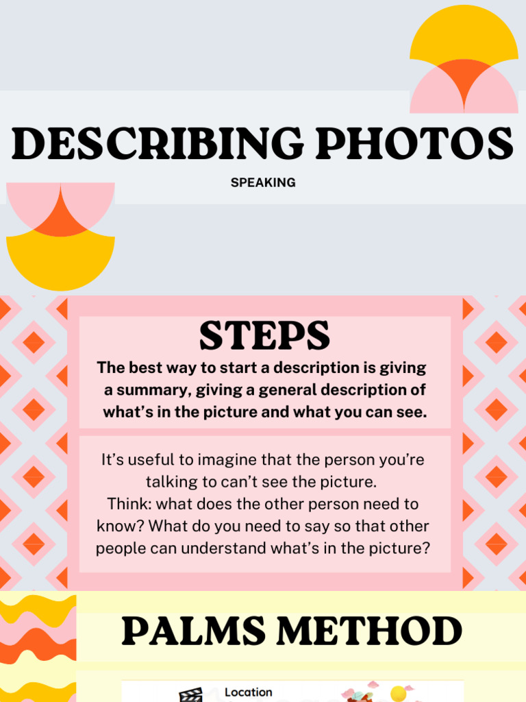 Describing Photos PDF