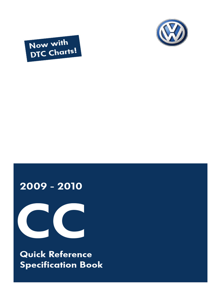 CC 2009-2010 Quick Reference Spec Book R36 | PDF | Internal Combustion ...