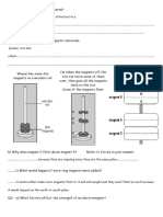 Magnetism Revision Worksheet