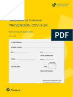 Cuestionario Prevencion Covid 19 Responsables