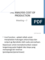 PERTEMUAN 6 The Analysis Cost of Production