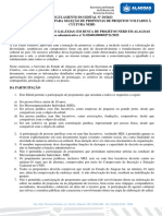 Regulamento - Edital Mochileiro Das Galaxias em Busca de Projetos Nerd em Alagoas