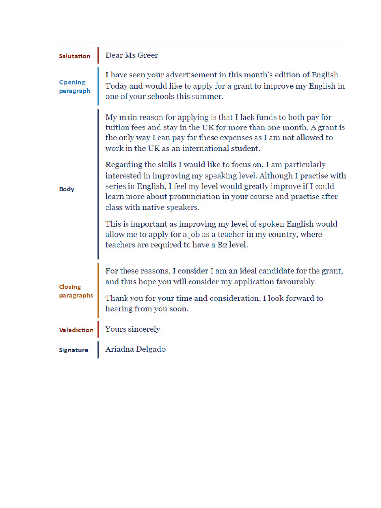 Application Letter b2 | PDF