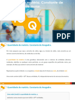 1.1.4 Quantidade de Matéria. Constante de Avogadro. Massa Molar