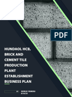 Hundaol Brick and HCB Production Project Proposal DBE