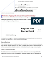 How To Build Step Down Transformers With Calculations1