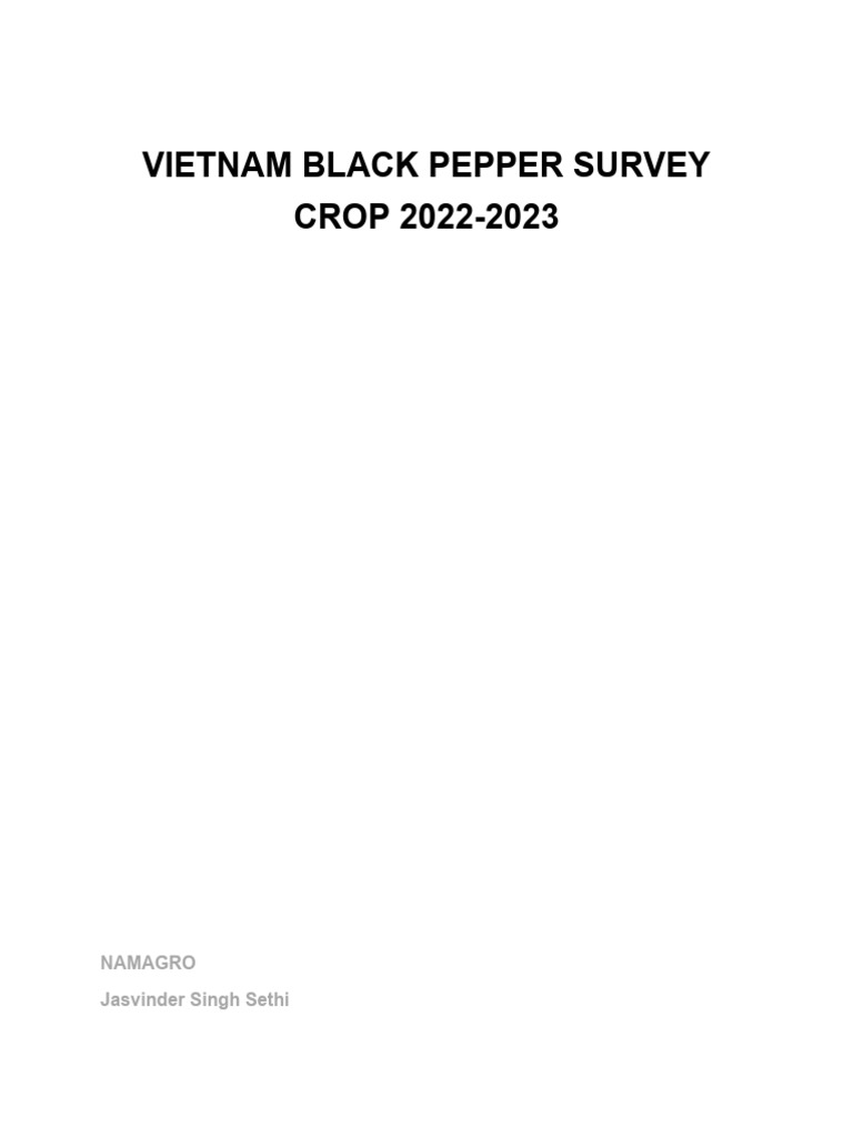 vietnam-black-pepper-survey-2022-23-mgil-pdf-food-industry