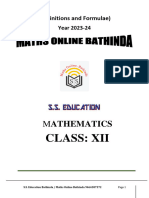 12TH Formula Book