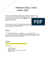 Project 2 Research Essay Draft Template