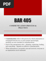 BAR405 - L12 - Communication Process - Practice