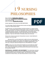 Unit 9 Nursing Philosophies