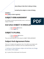 SUBJECT-Verb Agreement