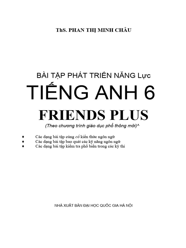 Bai Tap Phat Trien Nang Luc Tieng Anh 6 Theo Chuong Trinh Moi | PDF
