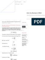 Turns Per Volts Derivation Transformer Design - Engineer Experiences