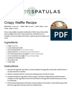 Crispy Waffle Recipe - Fifteen Spatulas