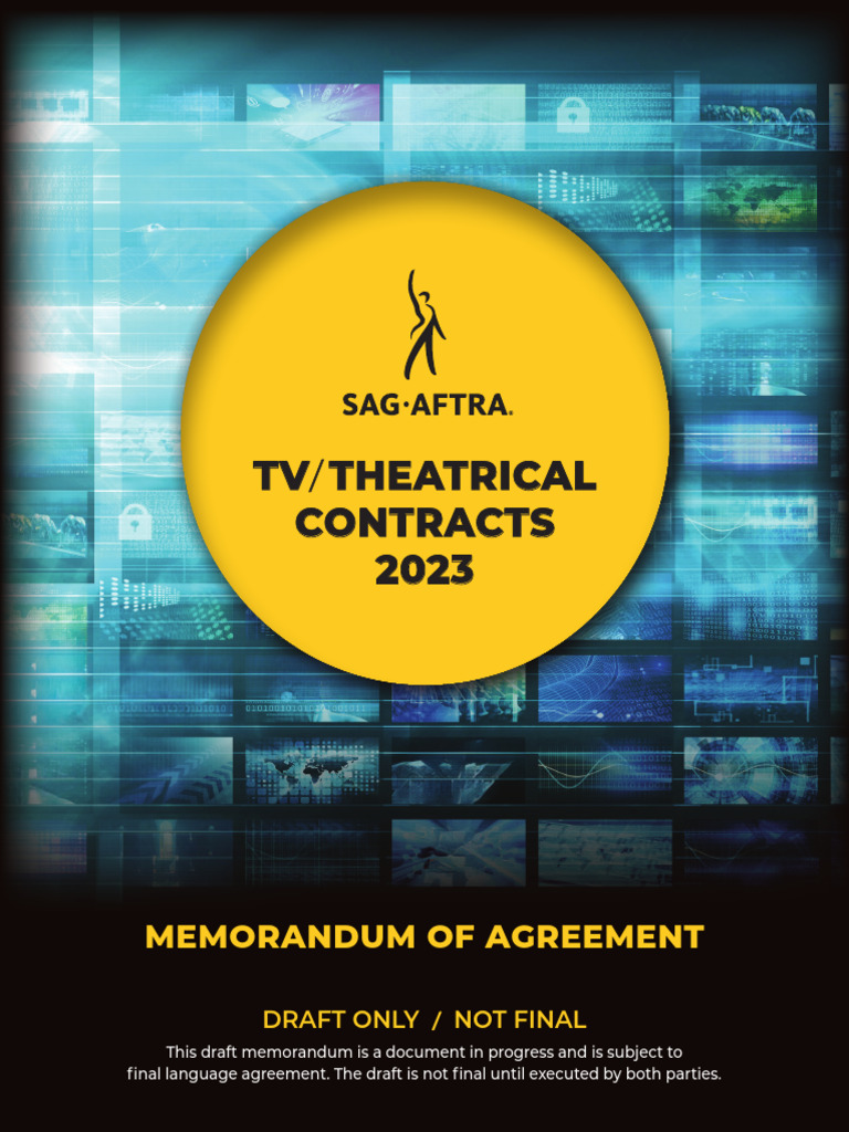 SAGAFTRA Draft Contract / SAGAFTRA Borrador Contrato PDF