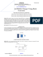 Solar Powered Mobile Charger Using Buck Converter